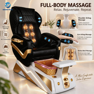 Sillón de Pedicura de Lujo Grandriver, Sillón de Spa para Pedicura <span class=keywords><strong>con</strong></span> Drenaje, Nuevo Diseño, Sillón de Pedicura para Salón de Belleza <span class=keywords><strong>con</strong></span> Vaporizador - Product Image 3