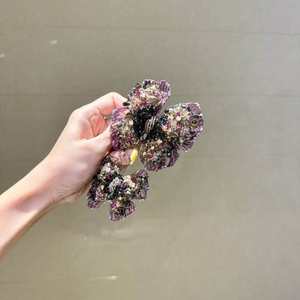 Pince à cheveux latérale série Papillon Ballet, avec perles d'imitation et pierres précieuses, design minimaliste moderne, 11 cm, pour usage quotidien, offre spéciale - Product Image 1