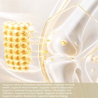 Capsules personnalisées OEM de Vitamine D3+K2 120mcg avec Magnésium, Zinc, B6 pour soutenir la santé immunitaire et l'absorption et l'utilisation du Calcium