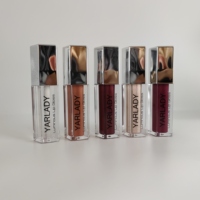 Gloss à lèvres liquide minéral pailleté avec logo personnalisé, végétalien, hydratant, résistant à l'eau, marque privée, vente en gros, effet caméléon