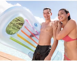 <span class=keywords><strong>INTEX</strong></span> 58802 King Kool Loungesเสื่ออากาศน้ําลอยแถวสระว่ายน้ําลอยที่เท้าแขนเก้าอี้เลานจ์พร้อมสระว่ายน้ําดีลักซ์ - Product Image 6