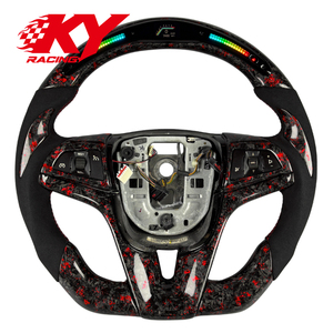 Volante personalizado de fibra de carbono forjado con LED RPM para Chevrolet Camaro Cruze RS LTZ ECO Volt MPV5 Sonic RS 2011-2015 - Product Image 1
