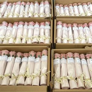 발렌타인데이 파티 선물 장식용 트위스트 바가 있는 작은 종이 장미 꽃다발 - Product Image 4