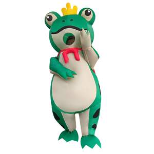 वयस्कों के लिए मजेदार मेंढक इंफ्लेटेबल-वाटरप्रूफ पॉलिएस्टर कपड़े यूनिसेक्स जन्मदिन और हेलोलीन - Product Image 4
