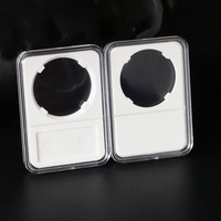 Boîte de rangement et de présentation en acrylique pour pièces de monnaie, capsules commémoratives graduées en plastique, badges de 18-40 mm, support de rangement autoportant