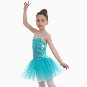 Vestido <span class=keywords><strong>de</strong></span> Ballet Brillante para Niñas, Leotardo <span class=keywords><strong>de</strong></span> Danza con Lentejuelas y Falda <span class=keywords><strong>de</strong></span> Tul, Disfraz <span class=keywords><strong>de</strong></span> Bailarina para Niñas - Product Image 4