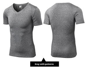 Maglietta Modellante da <span class=keywords><strong>Uomo</strong></span> con Logo Personalizzato, Scollo a V per Supporto Dorsale, Ginecomastia ed Ernie, Strato Base per Allenamenti - Product Image 2