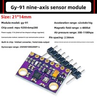 GY-521 MPU6050 Modul Akselerometer 3 Sumbu dan Sensor Sudut Giroskop 6DOF untuk Papan Pengembangan STM32 dengan Pin Header