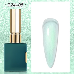 Vernis à ongles gel Aurora Glitter 15ml bleu violet scintillant, gel <span class=keywords><strong>semi</strong></span>-permanent UV <span class=keywords><strong>2</strong></span> en <span class=keywords><strong>1</strong></span>, fonction <span class=keywords><strong>top</strong></span> <span class=keywords><strong>coat</strong></span> - Product Image 3