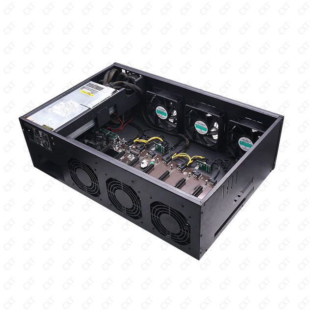 8 Gpu Pc Server case with 55mm Spacing Gpu case Motherboard External Graphics Card case Using at Home