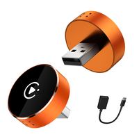 Mini 2 in 1 Ai Box Adapter CarPlay & Android Auto Nirkabel, Koneksi WiFi & BT, Plug & Play, Dongle 2in1 untuk Car Play Berkabel