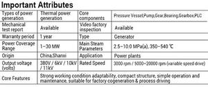 Turbine à vapeur industrielle personnalisable de 1 à 30 MW avec joint de laboratoire/anneau en carbone/étanchéité à gaz sec pour l'industrie lourde - Product Image 2