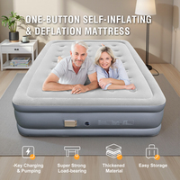 Lit Gonflable Autogonflant Personnalisé en Usine Avec Pompe Intégrée, Matelas Pneumatique Pliable en PVC Floqué