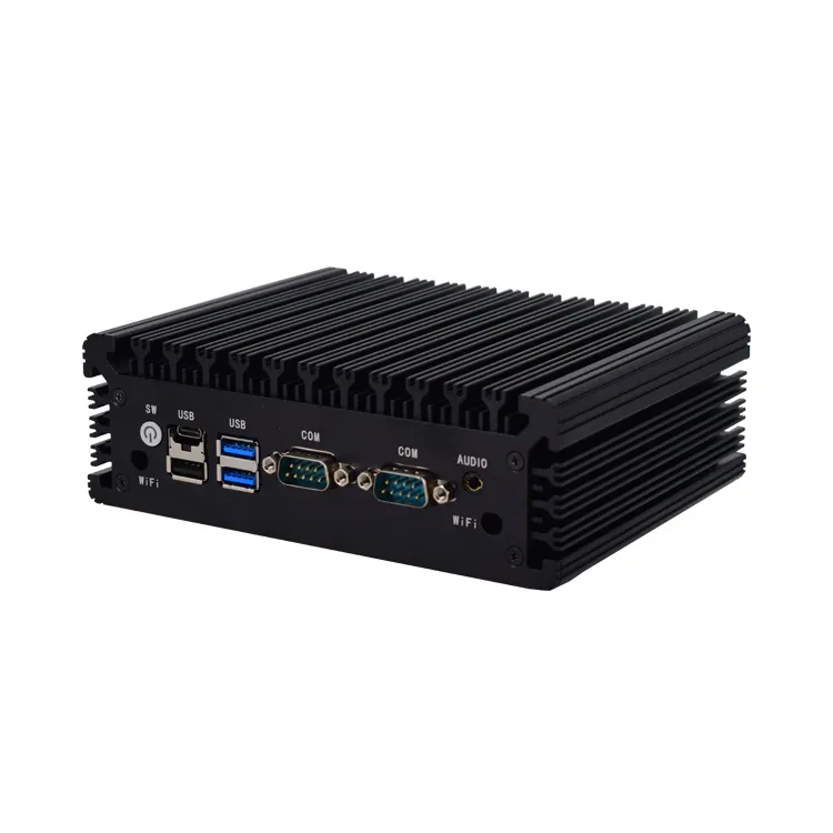 Diskon besar 163*125*53MM Intel Alder Lake N100 N95 I3-N305 Mini pc 2 Lan Port barebone saku pc Industri mini pc