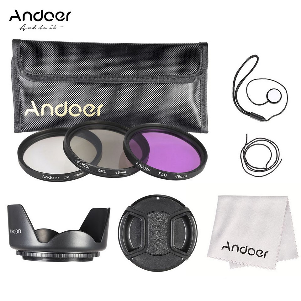 Andoer 62mm UV CPL Close-Up 4  Star 8-Point Filtro Circolare Kit filtro Polarizzatore circolare Filtro Macro Close-up Stella 8-Point filtro con il Sacchetto per Nikon Canon Pentax Sony DSLR