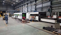 Máquina de Corte Láser de Fibra Automática de 6 Metros para Acero, de Alta Resistencia, con Mesa de Intercambio y Cubierta Completa, 12000W