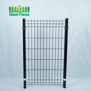 1.8*2.5m açık ev güvenlik çit 3D kavisli kaynaklı tel örgü çelik çerçeve ile sıcak daldırma galvanizli dekoratif bahçe kapısı - Product Image 3