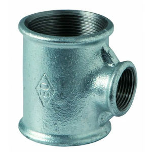Té réduit zingué pour fluides de transmission 1 \ "X 1/2 \" X 1 \ "Taille - Product Image 2