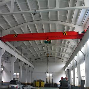 Grue de pont d'atelier à moteur de type LDA 20T A3 pont roulant à faisceau unique avec palan électrique - Product Image 2