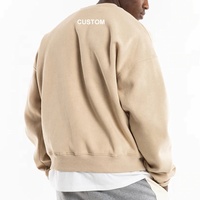 Sweat-shirts unisexe de qualité supérieure, doux et amples, à col rond, personnalisables avec logo OEM d'usine