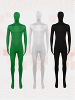 Costume de ninja pour Halloween, combinaison noire pour homme, costume de scène, couleur unie, cape invisible