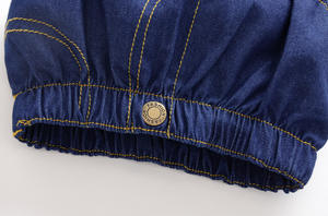 Ropa para Niños, Conjuntos de Pantalones y Camisas Sexys para Niñas, con Leggings Cortos de Mezclilla de China - Product Image 5