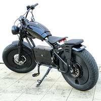 Sepeda Listrik 48V dengan Ban Tebal 20x5.0, Jok Rendah Ape Hanger, Hub Belakang Lithium, 3 Speed Brushless Ebike untuk Dewasa Cruiser
