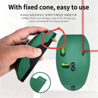 Niveau laser infrarouge, outil de marquage de lignes de décoration haute intensité, instrument laser horizontal professionnel de haute précision