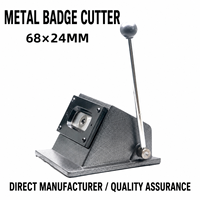 Nouveau coupe-papier rectangulaire 68*24mm 2026 pour la fabrication de badges personnalisés et d'aimants de réfrigérateur