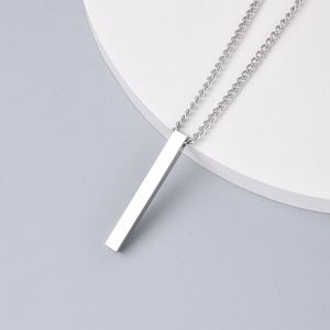 Collar de Barra Vertical de Acero Inoxidable Chapado en Oro PVD, Sin Deslustre, Moda 2024, Venta al Por Mayor - Product Image 4