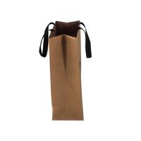 Sac cadeau en papier kraft brun classique de luxe, écologique, durable, biodégradable, recyclable, impression offset, logo personnalisé