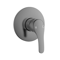 Vente chaude accessoires de plomberie moderne inverseur à levier unique dissimulé douche robinet Valve garniture Kit diviseur douche mitigeur