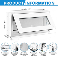 Ventanas de Aluminio con Vidrio Aislante Personalizadas de Fábrica con Diseño de Apertura Exterior para Hoteles y Apartamentos