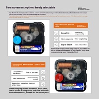 Jam Dinding Digital Quartz Plastik Tampilan Satu Sisi Modern Ultra-Senyap Klasik untuk Ruang Tamu