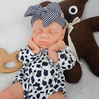 Poupées Reborn LouLou en silicone souple de 13 pouces, personnalisation du sexe et de la coiffure, jouets de poupées simulant des nourrissons prématurés