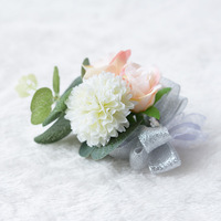 BBGS Eternal Angel Décorations de mariage Boutonnières et corsages de poignet en roses et pivoines Fleurs artificielles Boîte cadeau en tissu Produit chinois