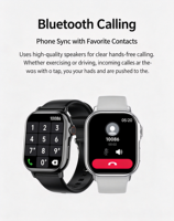 Reloj Inteligente Unisex con IA, Traducción y NFC Multifuncional, Pantalla IPS Cuadrada, Carga Magnética, 7 Días de Autonomía, Resistente al Agua