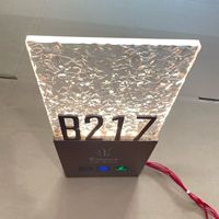 Letrero de Número de Puerta Acrílico Directo de Fábrica Verificado por RFQprint para Edificios y Empresas - Placa Personalizable en Tamaño y Color para Pared