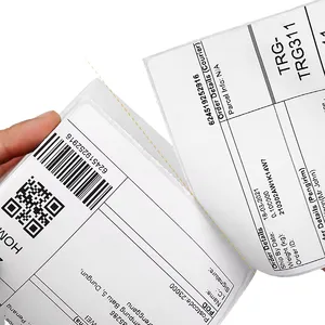 工厂定制贴纸卷直接热敏4x6标签100x150运输标签打印机条形码标签卷胶纸