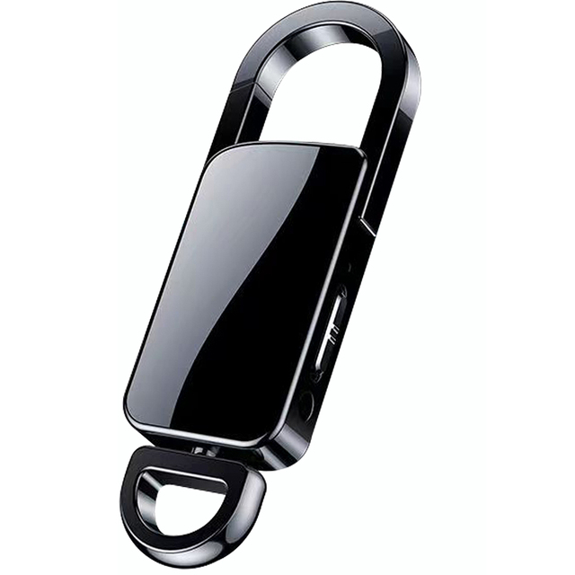 Super Lightweight Keychain Voice Recorder Audio Noise Reduction One-Touch Recording for Class Notes Dictation