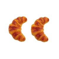 Gesimuleerde croissant speelgoed DIY crèmelijm hars accessoires, haaraccessoires, hangers, decoraties, koelkastmagneten