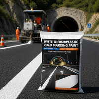 Peinture thermoplastique blanche pour marquage routier, revêtement de chaussée à haute réflectivité pour lignes de circulation des tunnels et des autoroutes
