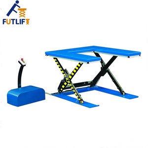 Sollevatore a forbice a forma di U sollevatore idraulico da tavolo officina - Product Image 4