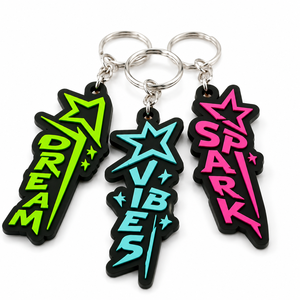 Customized Promotional Pvc <b>Key</b> Chain Jet Tag Multicoloured Personalize Pattern 3D Keychain Soft Rubber Silicone Keychain In Bulk - Product Image 2