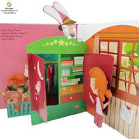 Fabrication chinoise, impression personnalisée, reliure parfaite, papier offset, livre cartonné pour enfants avec son et effets 3D