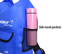 Sac sec de plage en PVC personnalisé pour hommes Sac à dos de sport étanche de grande capacité Sac à dos de randonnée complète