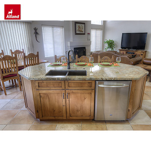 Alland Rustic Southwestern Design <span class=keywords><strong>Nyatoh</strong></span> Scratch Custom Buffet Équipé Armoires de cuisine Robinet Îles de salle à manger Accessoires de poêle - Product Image 4
