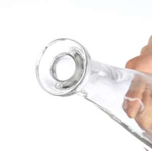 Bouteille en verre vide d'esprit de vodka rhum forme triangulaire bouteille de whisky tequila 700ml bouteille en verre d'alcool - Product Image 4