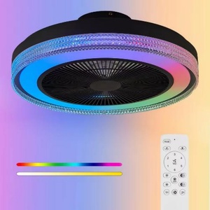 Modern LED Ceiling Fan <b>Lights</b> Low-profile Ceiling Fans with <b>Lights</b> and Remote 6-speed Smart Ceiling Fans with RGB <b>Lights</b> - Product Image 1