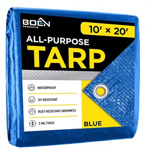 Bâche Poly Économique Bleue Légère Enduite, Résistante à l'Eau et au Vent, Multi-Usages pour Tentes Extérieures – Prix Usine Vietnam, Vente Chaude - Product Image 2